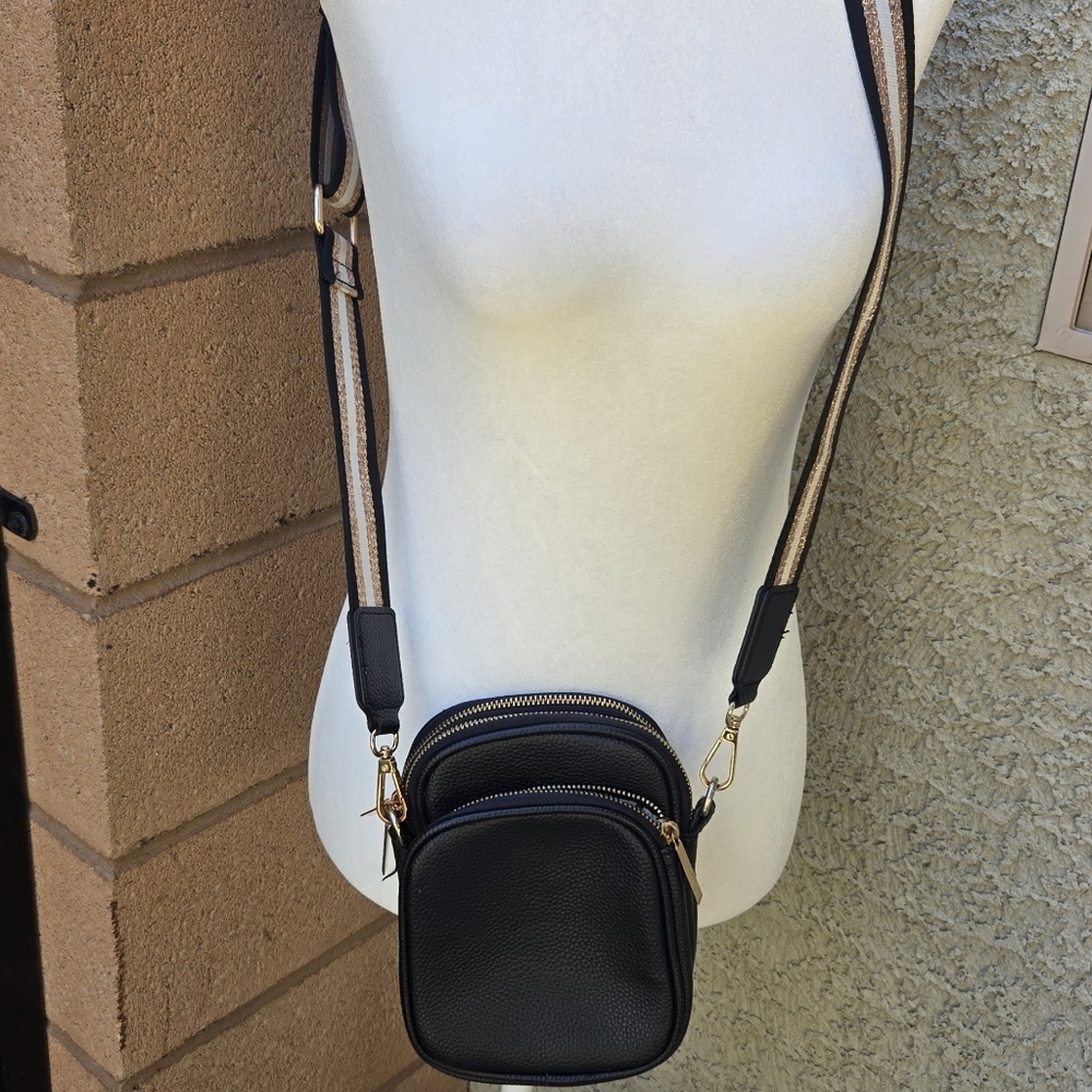 Mali + Lili Black Crossbody Bag